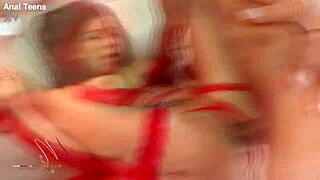 2 huge cocks destroy mila garcia's gaping latina asshole anal