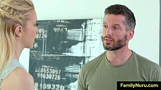 guy unloads cum on masseuse ass post erotic nuru!