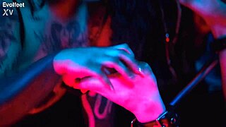 BbW Latina Goddess Forces Foot Worship Choking Gagging Toe Sucking