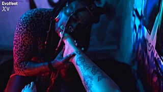 BbW Latina Goddess Forces Foot Worship Choking Gagging Toe Sucking