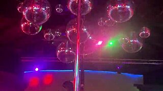 curly haired latina princess yaya teases shaved pussy striptease warmup