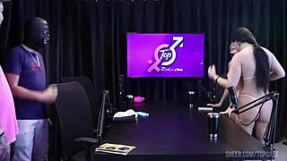 two horny wives gangbanged live by lucas ferraz's huge cock