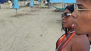 oh man my horny milf stepmom loves wild fucks on cartagena beach