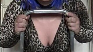 Crossdresser Takes Dildo Deep Ass To Mouth