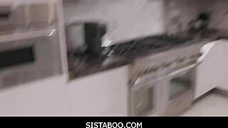 Stepmom's Pussy Glued by Stepbro's Cum in Taboo Family Fuck