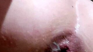 yo, stretching my tight asshole with this huge dildo feels wild