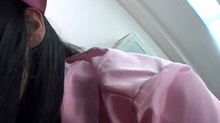 JAPANESE NURSE YUI NOZOMI SUCKS PATIENT DICK