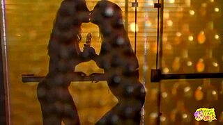 vintage blonde strips teasingly as brunette rips clothes for kinky pussy licking