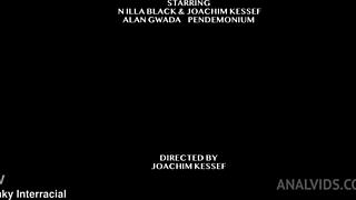 hey nilla black taking that intense anal pounding from three bbc monsters