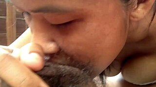 Whoa, friend's girl sucks cock so hard stroking balls till explosive mouth creampie! 🔥💦