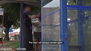 Babysitter's Big Natural Boobs Spill Sexual Sins to Preacher!