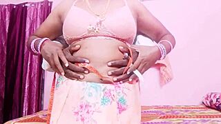 desi housewife rides tailor's cock cowgirl style spilling dirty telugu talks during steamy fuck