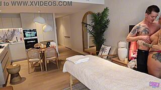Sensual Oily Masseuse Chayse Amour Deep Fucks Tattooed Client