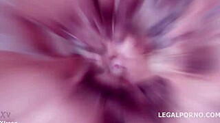 kira thorn's wild 5on1 dap debut with huge gapes! 🔥🍑💦