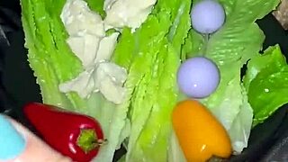 Arab stepsis rips clothes extreme food dildo pussy masturbation orgasm