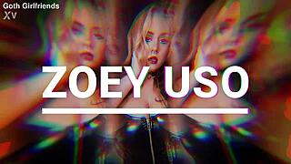 Goth Slut Zoey Uso Fucked Deep in Tight Fishnets