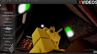 Chika FNAF 1 Takes Monster Cock in Roblox Studio by Reshak