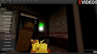 Chika FNAF 1 Takes Monster Cock in Roblox Studio by Reshak