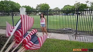 colombian babe digs america's bumpy rides on big cocks in cars and buses