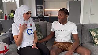 muslim wife sneaks quickie pussy fuck with husband's best friend