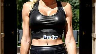 yearly cougar interview in leather dress n gloves leads to facial cumshot