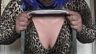 Crossdresser Takes Dildo Deep Ass To Mouth