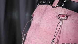 Teen mistress straps on and pounds older slave's ass in hardcore bdsm session