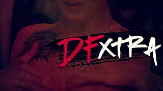 Big titted comedian handles two huge cocks in dogfart double penetration anal pounding