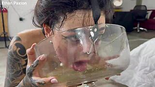 no mercy fer this spewin' piss anal whore aradia helix gettin' extreme rough fisted