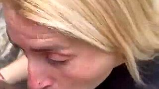 blonde cum mouth addict