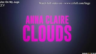 Wet Blonde Anna Claire Clouds Fucks in Lingerie Heels Fantasy