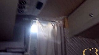 Granny Gets Bareback Fucked in City Trailer Park BTS Interview Cumshot