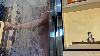 milf masturbates dirty talk orgasm early morning luxury yacht public