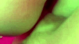 Pov girlfriend worships huge cock intensely. Bent over deep doggystyle rough pounding follows