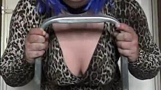 Crossdresser Takes Dildo Deep Ass To Mouth