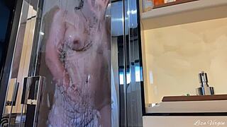 milf masturbates dirty talk orgasm early morning luxury yacht public