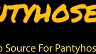 Nerdy glasses pantyhose slut fucked doggystyle interracial cumshot