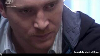 rebecca atkinson bares big tits in shameless-uk nude handjob scene