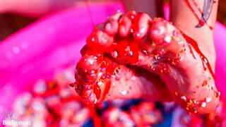 her feet get so messy from my dirty goddess worship