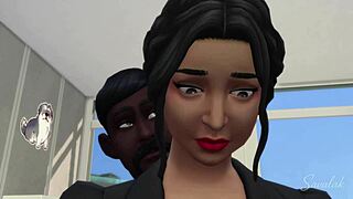 Arab Secretary Stockings Tempt Indian Boss Office Affair