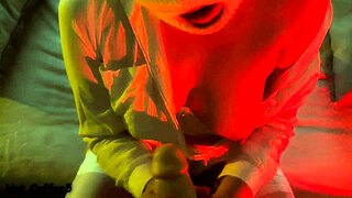 sloppy blowjob ends with hot cum flooding my mouth on valentines