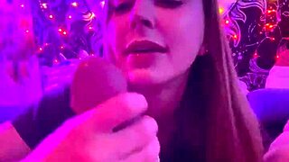 Late Night Pov: Laney Grey Romantically Sucks Brad Newman's Thick Cock!