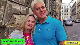 Irina Cage Hides Big Ass Milf Fuck with Man's Stepson Bent Over Bed