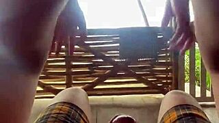 she shows off sexy bikini then i fuck her after beach