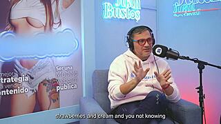 Latina GigidaMessco's Pussy Soaks Wet from Fuckmachine on Podcast!
