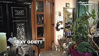 Behind Scenes Sexy Odette Delivers Deepthroat Facial Client Bang