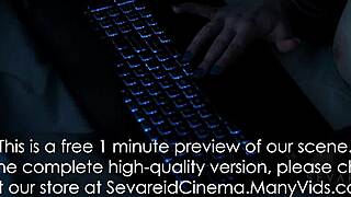 voyeur spies on curvy big ass blonde fingering herself on webcam