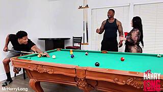 Hot milf stuffed with bbc creampie corner pocket style!