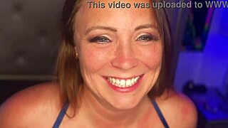 horny hotwife creampied by bbc then hubby cleans up