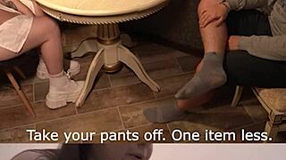 sh rams dildo in wife's sloppy pussy post-lover creampie cleanup
